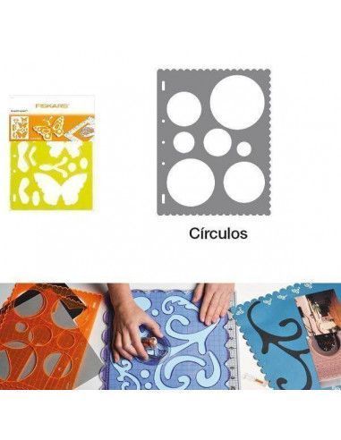 PLANTILLAS DE CORTE TRANSPARENTES CON FORMA DE CIRCULO PARA SCRAPBOOKING
