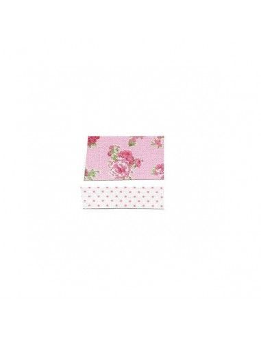 CINTA ADHESIVA DE ALGODON PARA TEXTIL 2 UNIDADES  30X3000 Y 15 X 3000 MM FLORAL