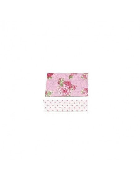 CINTA ADHESIVA DE ALGODON PARA TEXTIL 2 UNIDADES  30X3000 Y 15 X 3000 MM FLORAL