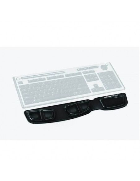 REPOSAMUÑECAS TECLADO GEL CANAL V NEGRO