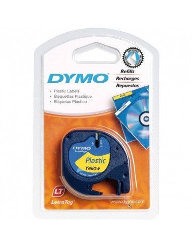 CINTA DYMO PLASTICO LETRATAG 12 MM X 4