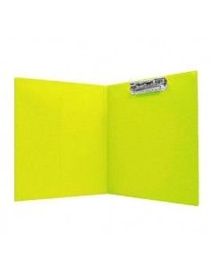 CARPETA CON CLIP SUPERIOR Y BOLSA INTERNA TAMAÑO FOLIO VERDE CLARO