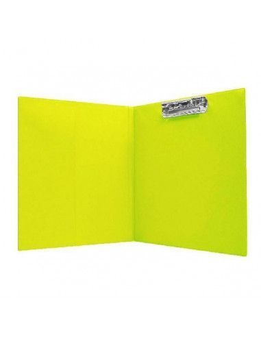 CARPETA CON CLIP SUPERIOR Y BOLSA INTERNA TAMAÑO FOLIO VERDE CLARO