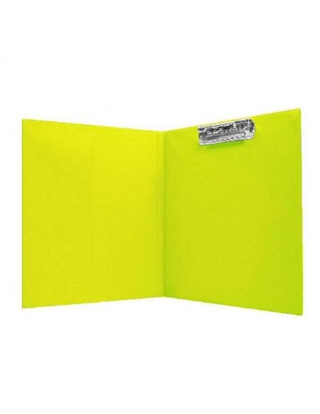 CARPETA CON CLIP SUPERIOR Y BOLSA INTERNA TAMAÑO FOLIO VERDE CLARO