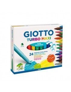 CAJA DE 24 ROTULADORES GIOTTO TURBO MAXI