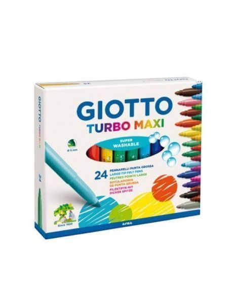 CAJA DE 24 ROTULADORES GIOTTO TURBO MAXI