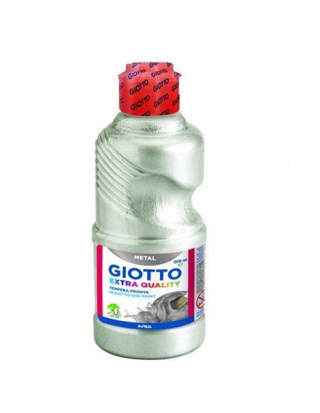 TEMPERA METALIZADA GIOTTO COLOR PLATA 250 ML