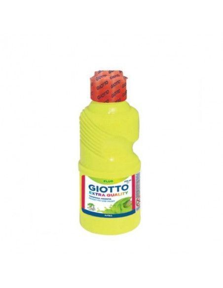 TEMPERA FLUORESCENTE GIOTTO 250 ML COLOR AMARILLO