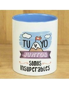LA MENTE ES MARAVILLOSA TAZA `TU Y YO JUNTOS SOMOS INSUPERABLES´