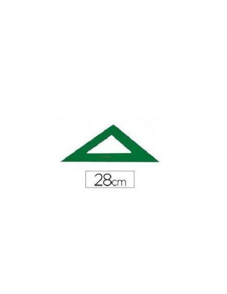ESCUADRA FABER 28 CM VERDE SIN NUMERAR