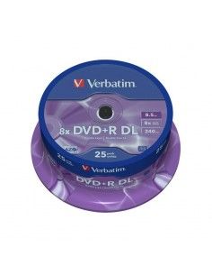 TARRINA 25 DVD +R VERBATIM 4.7 GB 16X 12