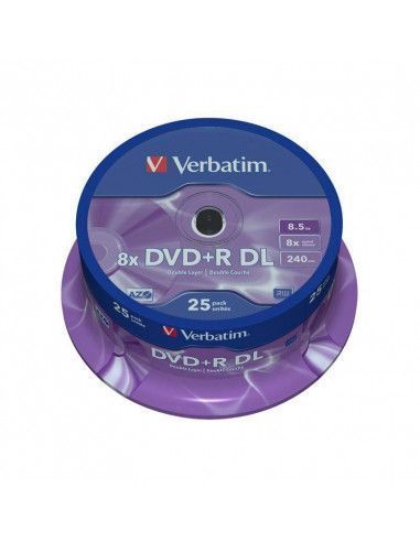 TARRINA 25 DVD +R VERBATIM 4.7 GB 16X 12