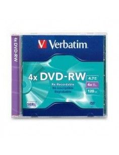 DVD-RW VERBATIM 4 X 4.7GB 120 MINUTOS - REGRABABLE