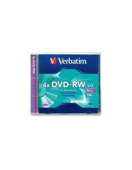 DVD-RW VERBATIM 4 X 4.7GB 120 MINUTOS - REGRABABLE