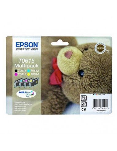 CARTUCHO MULTIPACK IMPRESORA T0615 EPSON 4 COLORES