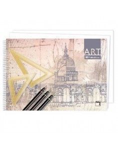 BLOCK DE DIBUJO CON RECUADRO Y 20 HOJAS SERIE ART DE PACSA