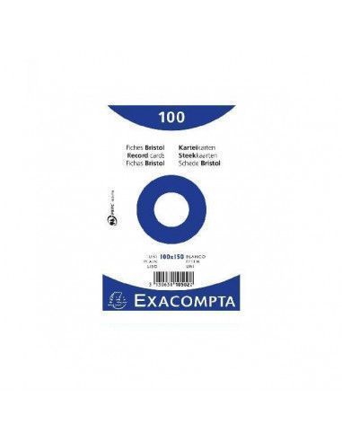 ESTUCHE DE 100 FICHAS BRISTOL DE 205 GR. LISAS