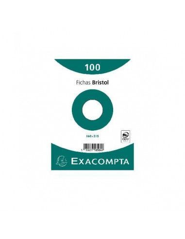 FICHA BLANCA LISA PARA FICHEROS DE 160X215 MM 100 UND