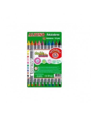 CAJA DE ROTULADORES ALPINO DOUBLE 10 UND