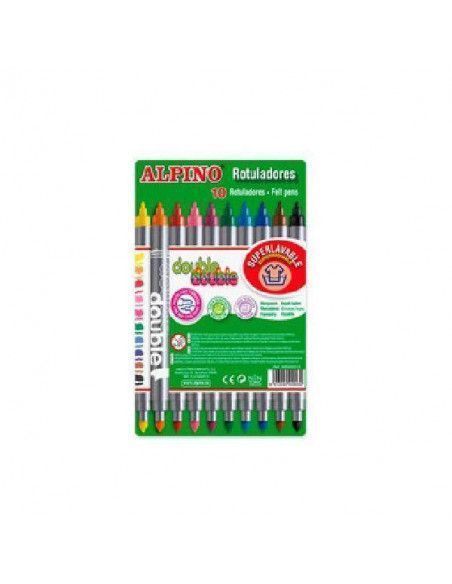 CAJA DE ROTULADORES ALPINO DOUBLE 10 UND