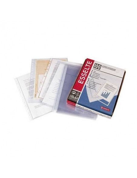 FUNDAS FORMATO FOLIO  PORTA DOCUMENTOS PP CRISTAL 16 ANILLAS