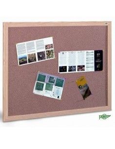 tablero de corcho 60x75 con marco símil pino