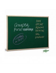 pizarra verde marco madera 30x40