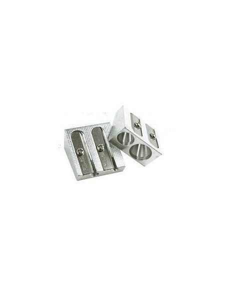SACAPUNTAS DE ALUMINIO MILAN DOBLE USO