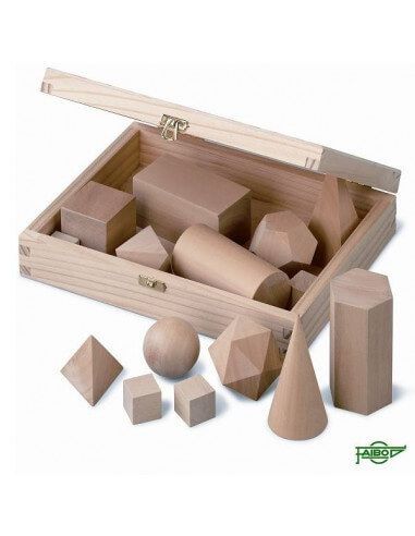 CUERPOS GEOMETRICOS MADERA 15 SOLIDOS