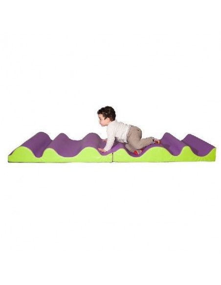 COLCHONETAS QUITAMIEDOS EN FORMA DE OLAS PLEGABLES 200X100X15 CM APTO PARA NIÑOS DE 6 A 18 MESES