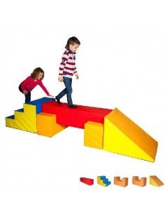 CONJUNTO DE 5 PIEZAS DE MOTRICIDAD PARA NIÑOS DE 3 A 6 AÑOS 266X60X50 CM 18.4 KG SUMO DIDACTIC