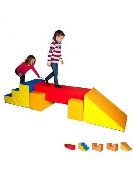 CONJUNTO DE 5 PIEZAS DE MOTRICIDAD PARA NIÑOS DE 3 A 6 AÑOS 266X60X50 CM 18.4 KG SUMO DIDACTIC