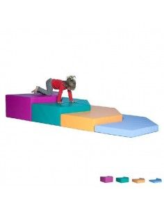 SET DE 4 PIEZAS DE MOTRICIDAD INFANTIL DE 18 MESES A  3 AÑOS 250X100X40 CM 20.9 KG SUMO DIDACTIC