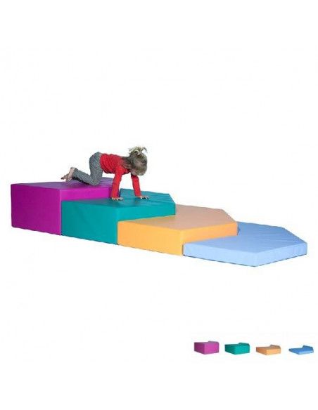 SET DE 4 PIEZAS DE MOTRICIDAD INFANTIL DE 18 MESES A  3 AÑOS 250X100X40 CM 20.9 KG SUMO DIDACTIC