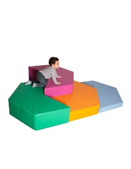 SET DE 4 PIEZAS DE MOTRICIDAD INFANTIL DE 18 MESES A  3 AÑOS 250X100X40 CM 20.9 KG SUMO DIDACTIC