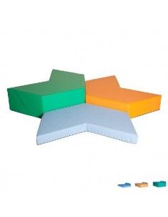CONJUNTO DE 3 PIEZAS DE MOBILIARIO INFANTIL PARA NIÑOS DE 18 MESES A 3 AÑOS 185X185X30 CM 13.2 KG