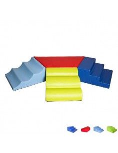 SET DE 4 PIEZAS PARA PSICOMOTRICIDAD INFANTIL 200X120X30 CM PARA NIÑOS DE 18 MESES A 3 AÑOS
