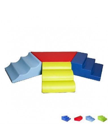SET DE 4 PIEZAS PARA PSICOMOTRICIDAD INFANTIL 200X120X30 CM PARA NIÑOS DE 18 MESES A 3 AÑOS