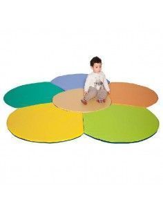 TATAMI INFANTIL CON FORMA DE  PÉTALO 240X240X2 CM 8.3 KG 6 PIEZAS