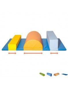 SET DE 4 PIEZAS PARA PSICOMOTRICIDAD INFANTIL DE 200X100X30 CM PARA NIÑOS DE 18 MESES A 3 AÑOS