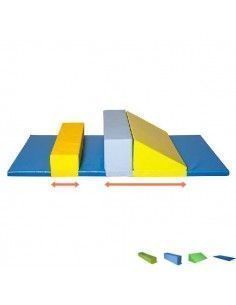 SET DE 4 PIEZAS PARA OBSTÁCULOS INFANTILES 200X100X30 CM PARA NIÑOS DE 18 MESES A 3 AÑOS