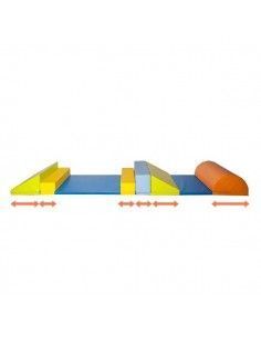 SET DE 8 PIEZAS DE OBSTÁCULOS PARA NIÑOS DE 18 MESES A 3 AÑOS 400X100X30 CM SUMO DIDACTIC 2