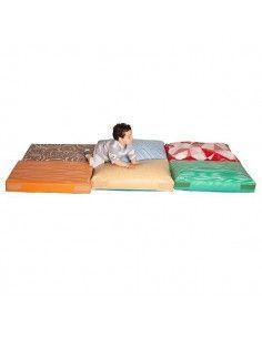SET DE 6 COJINES DE PSICOMOTRICIDAD SENSORIAL 225X100X10 CM 14.3 KG SUMO DIDACTIC