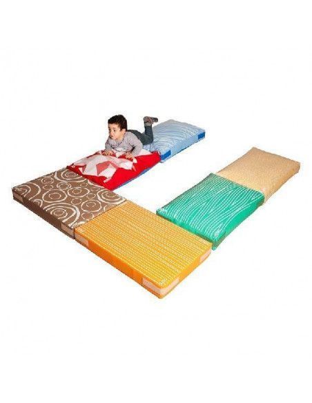 SET DE 6 COJINES DE PSICOMOTRICIDAD SENSORIAL 225X100X10 CM 14.3 KG SUMO DIDACTIC