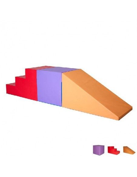 SET DE 3 PIEZAS DE PSICOMOTRICIDAD PARA GIMNASIOS DE 312X70X72 CM SUMO DIDACTC