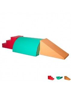 SET DE 3 PIEZAS DE MATERIALES DE PSICOMOTRICIDAD PARA GIMNASIOS DE SUMO DIDACTIC 387X145X72 CM