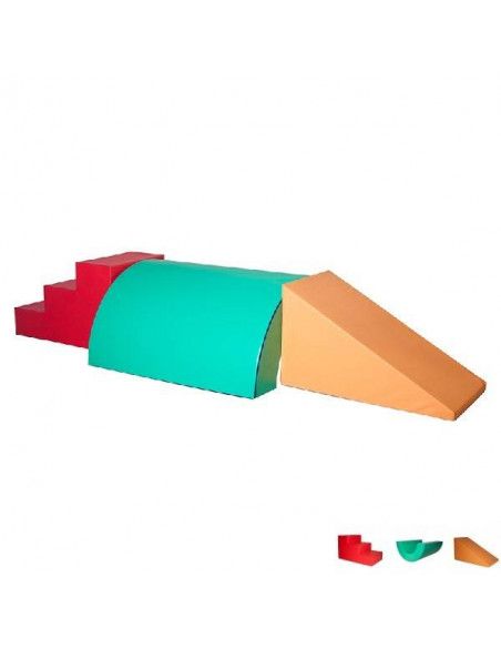 SET DE 3 PIEZAS DE MATERIALES DE PSICOMOTRICIDAD PARA GIMNASIOS DE SUMO DIDACTIC 387X145X72 CM