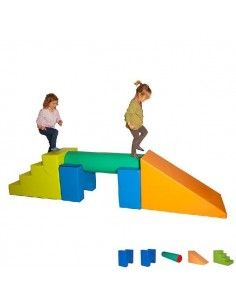SET DE 5 PIEZAS DE PSICOMOTRICIDAD INFANTIL DE 320X60X68 CM PARA NIÑOS DE 6 A 11 AÑOS SUMO DIDACTIC