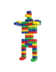 BLOQUES DE LADRILLOS GIGANTES CON 36 PIEZAS 24X12X6 CM. 12X12X6 CM 4.6 KG SUMO DIDACTIC
