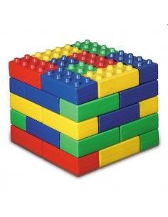 BLOQUES DE LADRILLOS GIGANTES CON 36 PIEZAS 24X12X6 CM. 12X12X6 CM 4.6 KG SUMO DIDACTIC 2